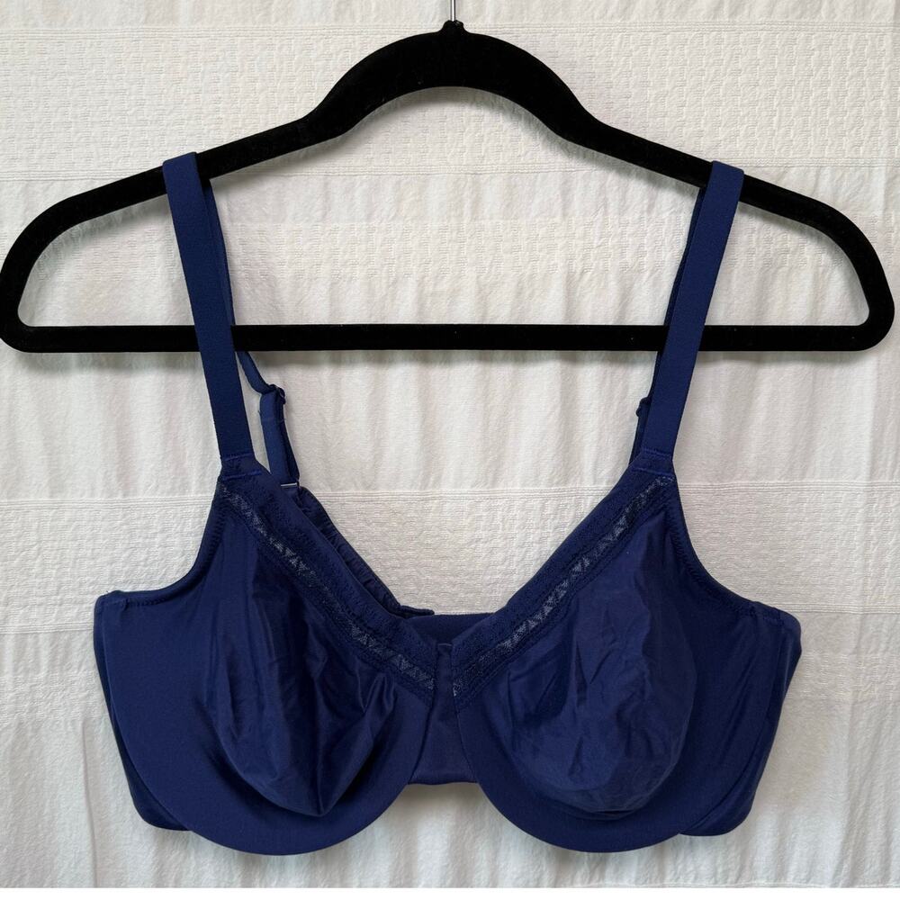 Wacoal Perfect Primer Full Figure Underwire Bra, Navy Blue, 38D, 855213